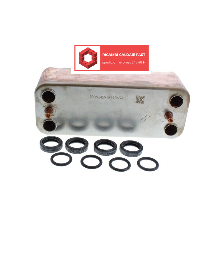 Scambiatore sanitario caldaia Beretta R10024627 ex 20223995