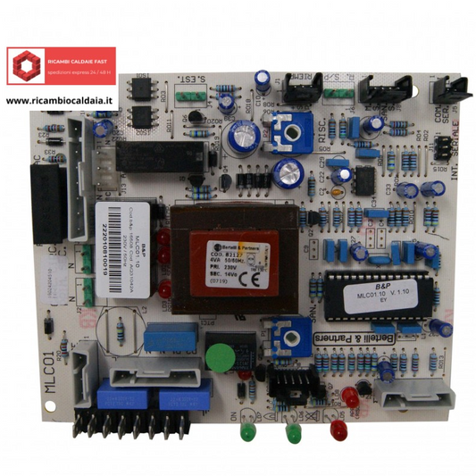 scheda elettronica avorio con cablaggi