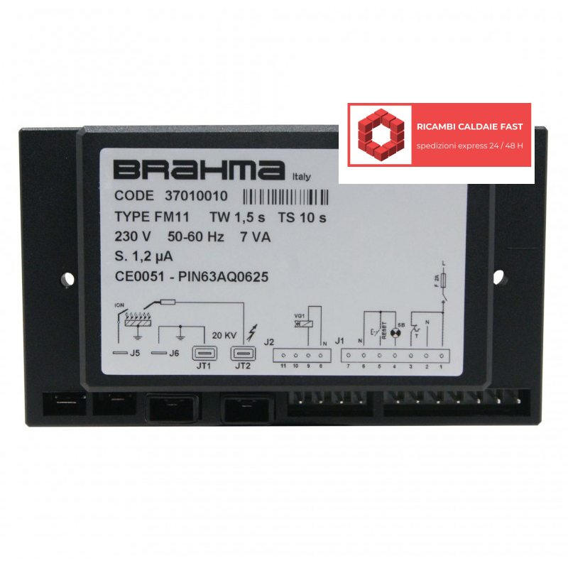 TYPE FM11 TW 1,5 S TS 10 s Voltaggio : 230 V Frequenza : 50 - 60 hz 7 VA