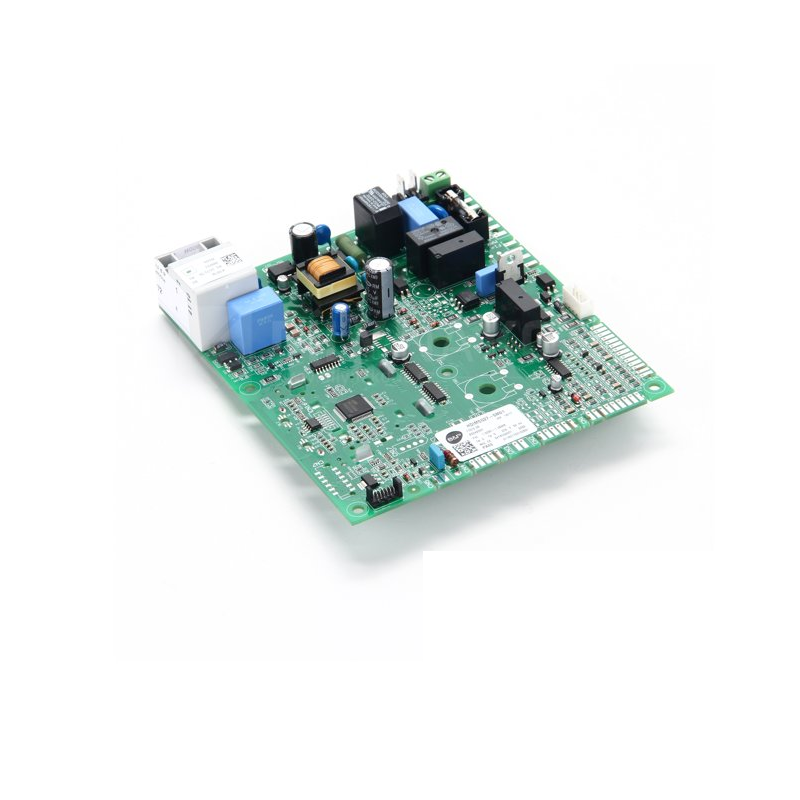 scheda verde con cablaggi