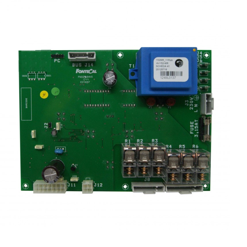 scheda elettronica verde AV152-MR quadrata per moduli termici riello