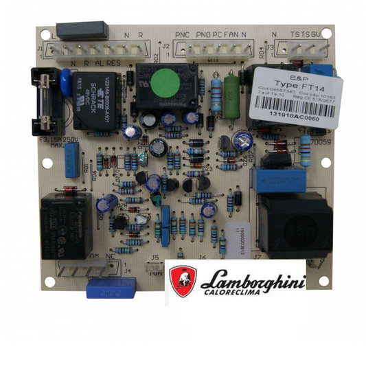 Scheda FT 14-10163 caldaia Lamborghini 04557340  Scheda accensione B&P 10163 ex 304557340