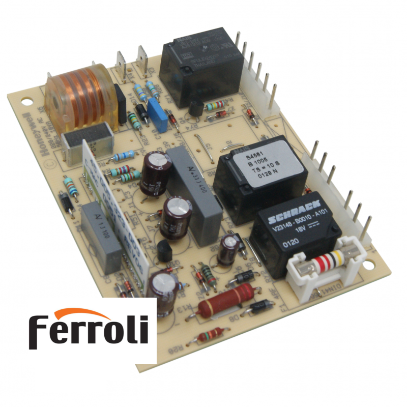 scheda avorio con cablaggi