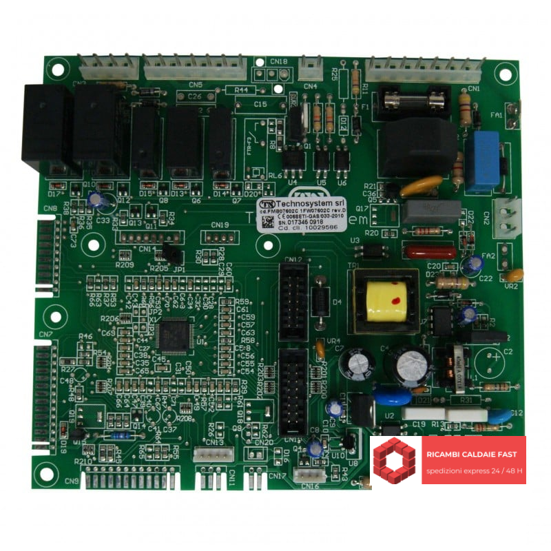 Scheda elettronica Technosystem srl AB07B per caldaia Beretta R10029586 ex R10027980