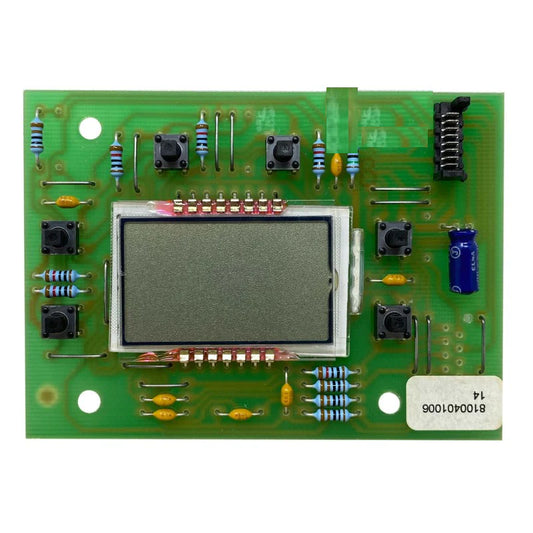 scheda verde con display