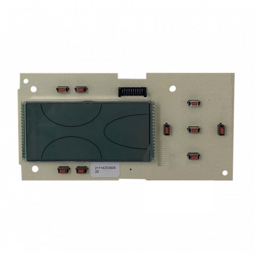 scheda com display grigia