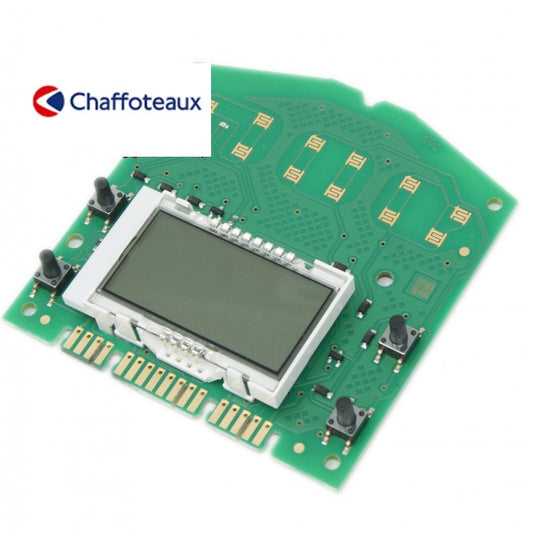 scheda verde con display