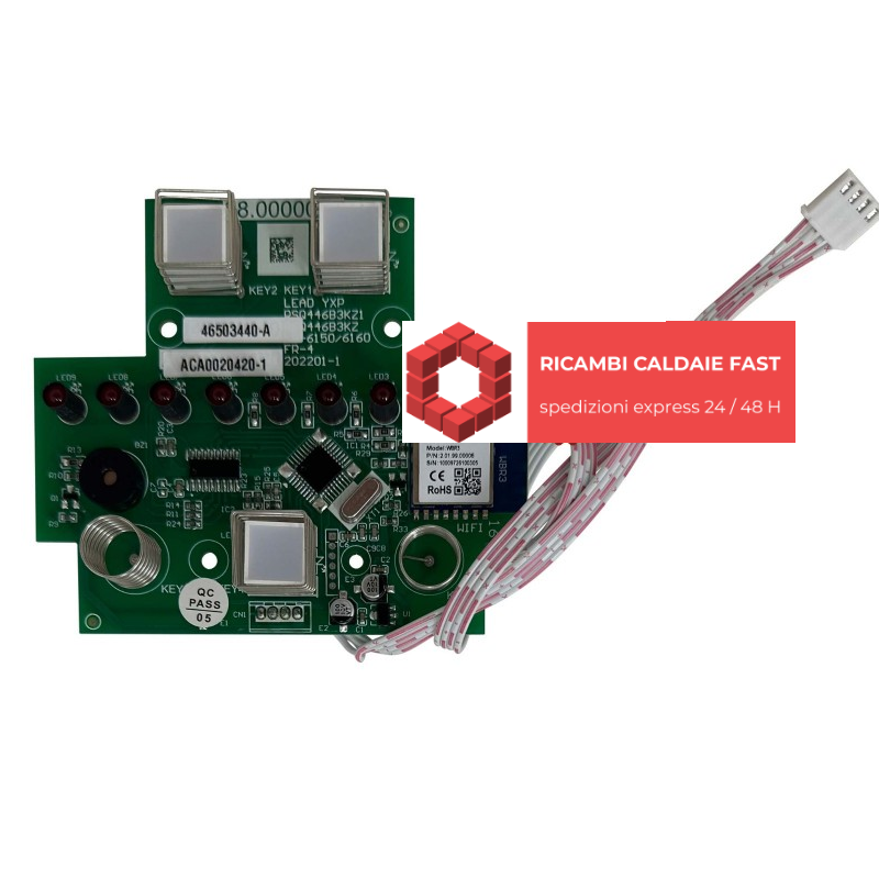 scheda elettronica display verde per scaldabagni Ferroli Titano Twin