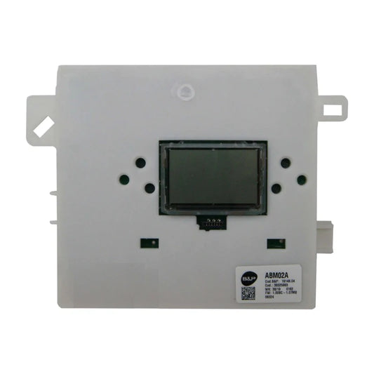 scheda quadrata bianca con display
