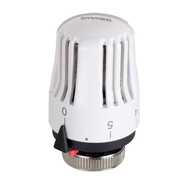 testa per valvola termostatica termosifone bianca emetti