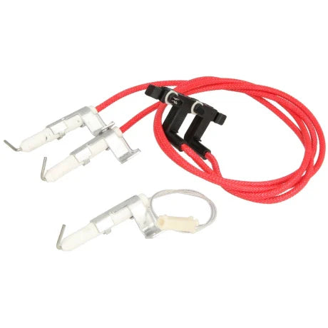 set elettrodi bianchi con filo rosso