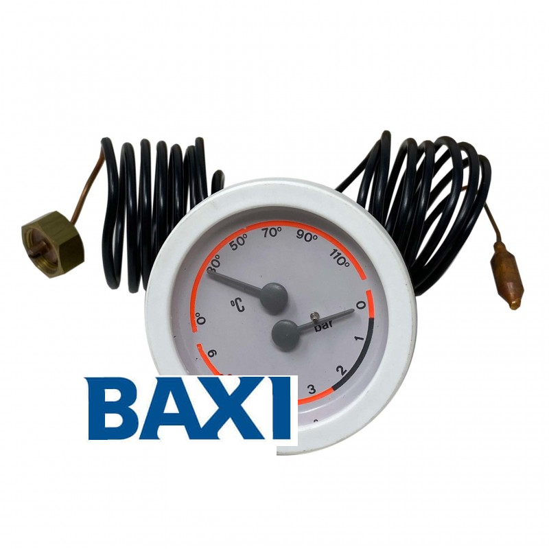 Diametro 60 mm con pressione 0-6 mbar gradi 0-110°