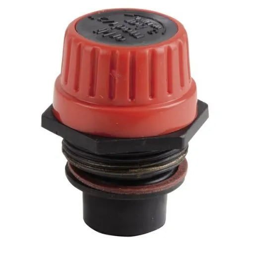 testa valvola sicurezza rossa e nera