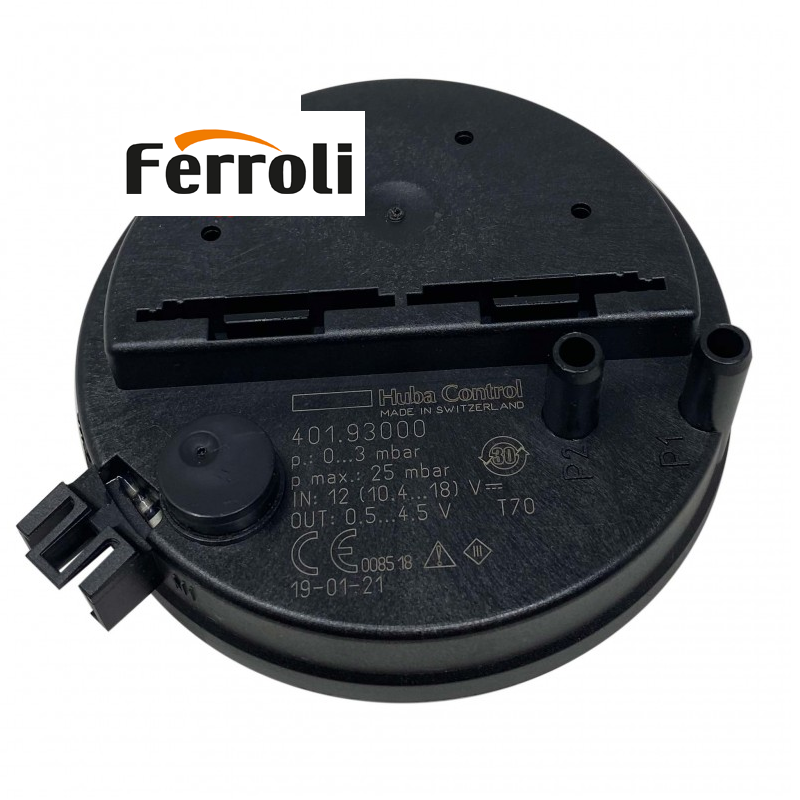 trasduttore di pressione nero rotondo