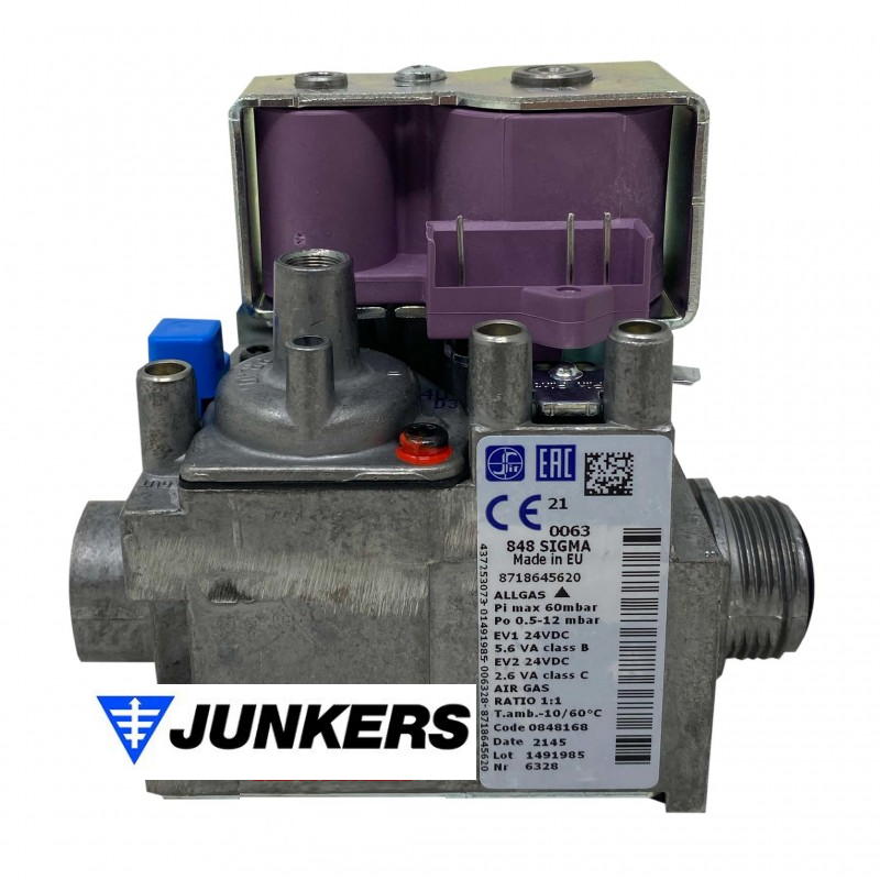 valvola gas 848 Sigma per caldaia Junkers 8718645620