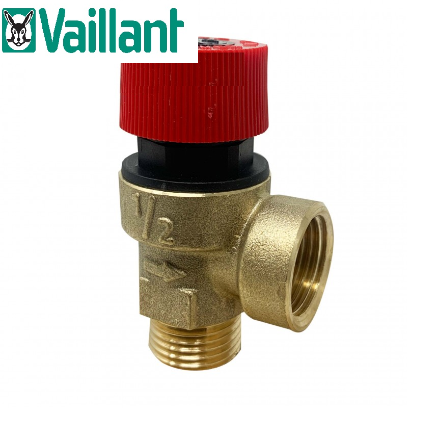 valvola ottone con manopola rossa attacco 1/2 maschio