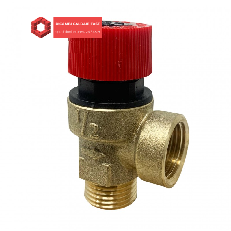Valvola di sicurezza 3 bar 1-2 M e 1-2 F