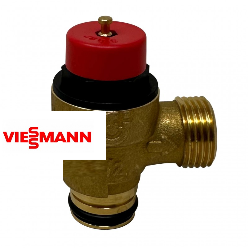valvola sicurezza ottone con manopola rossa