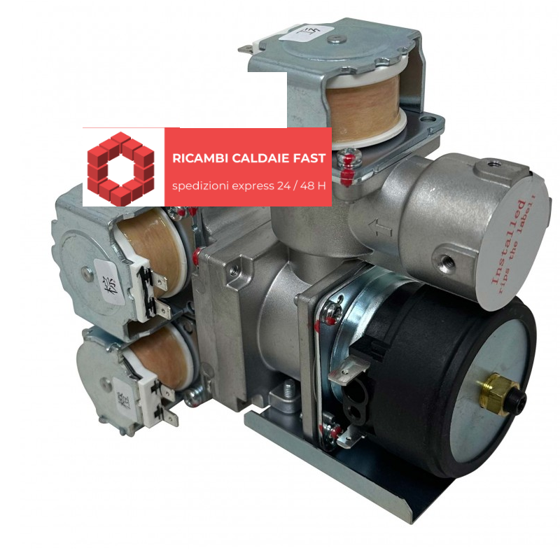 valvola gas grigio completa con bobina per vaillant mag