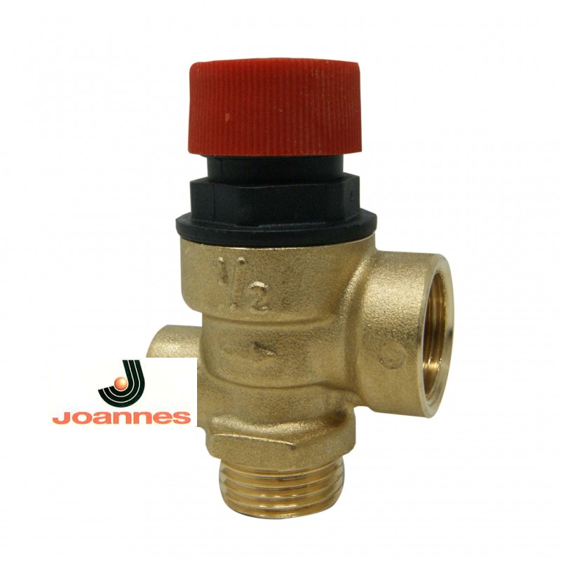 Valvola con attacco manometro pressione 3 bar , attacco 1/2'' M