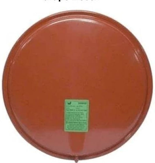 vaso espansione rotondo rosso 5 litri