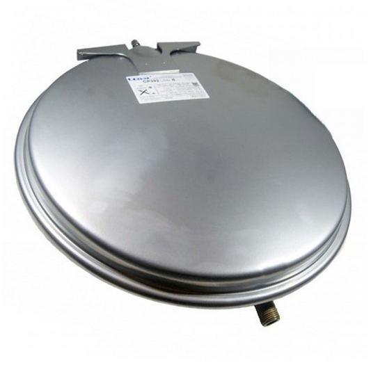 vaso espansione rotondo con staffa 8 litri attacco 1/2''