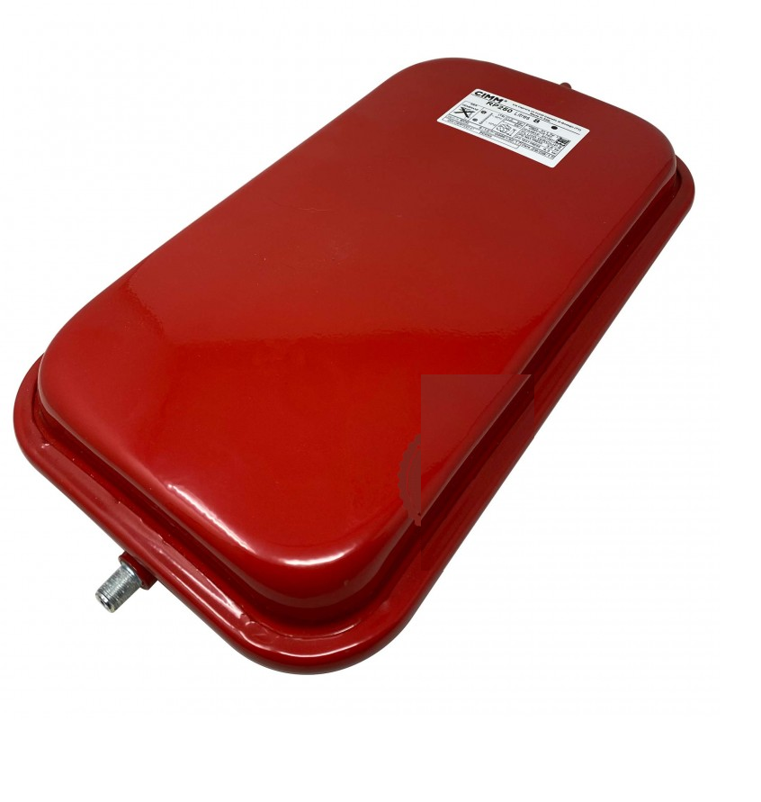 vaso espansione rosso rettangolare con attacco 3/8