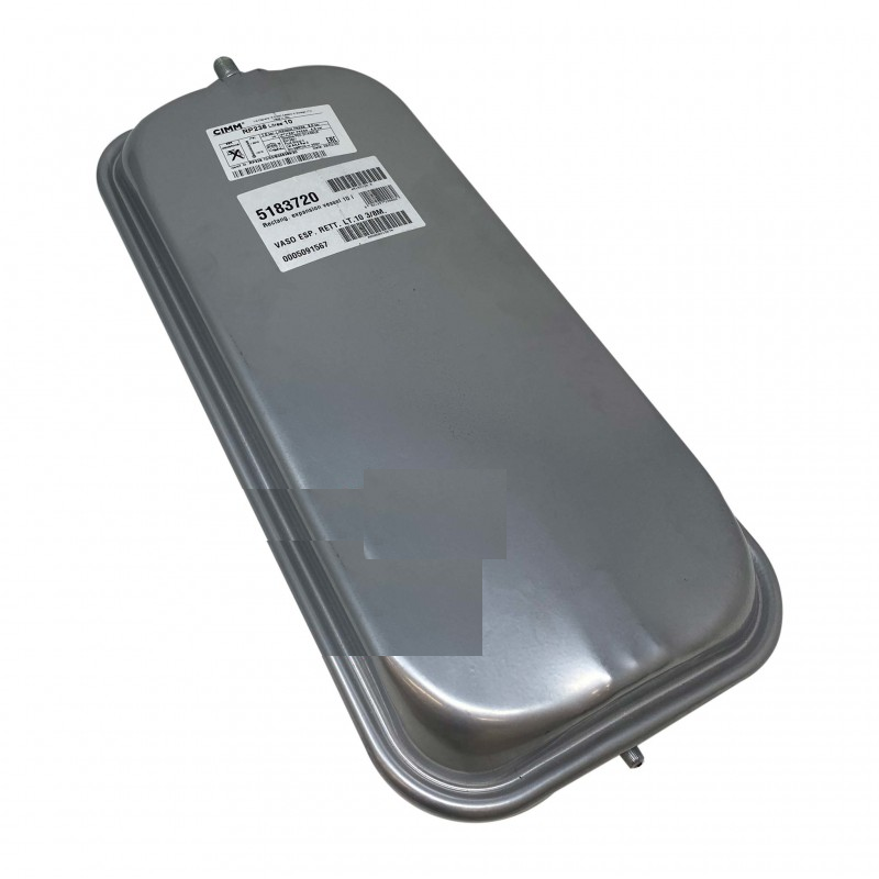 vaso espansione grigio 10 litri rettangolare