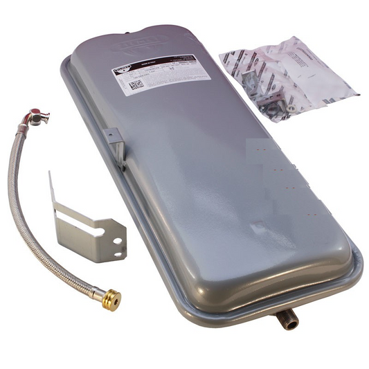 vaso espansione caldaia con staffa e tubo flessibile