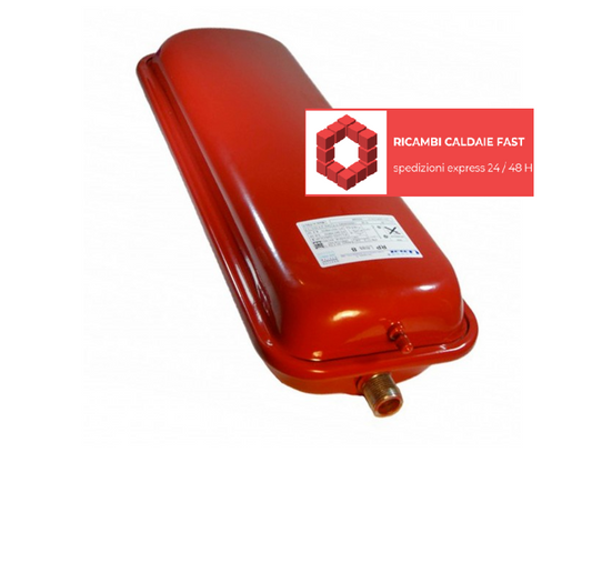 vaso rettangolare rosso 8 litri attacco 3/4