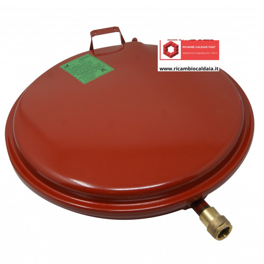 vaso rosso tondo 8 litri per caldaie vaillant 181045