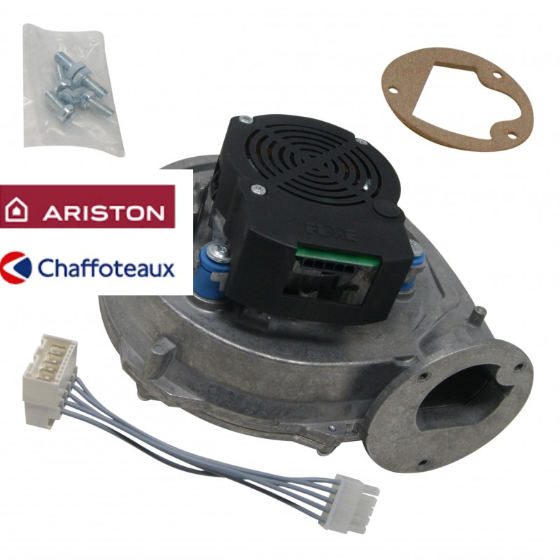 ventilatore rotondo con viti guarnizione e cablaggio