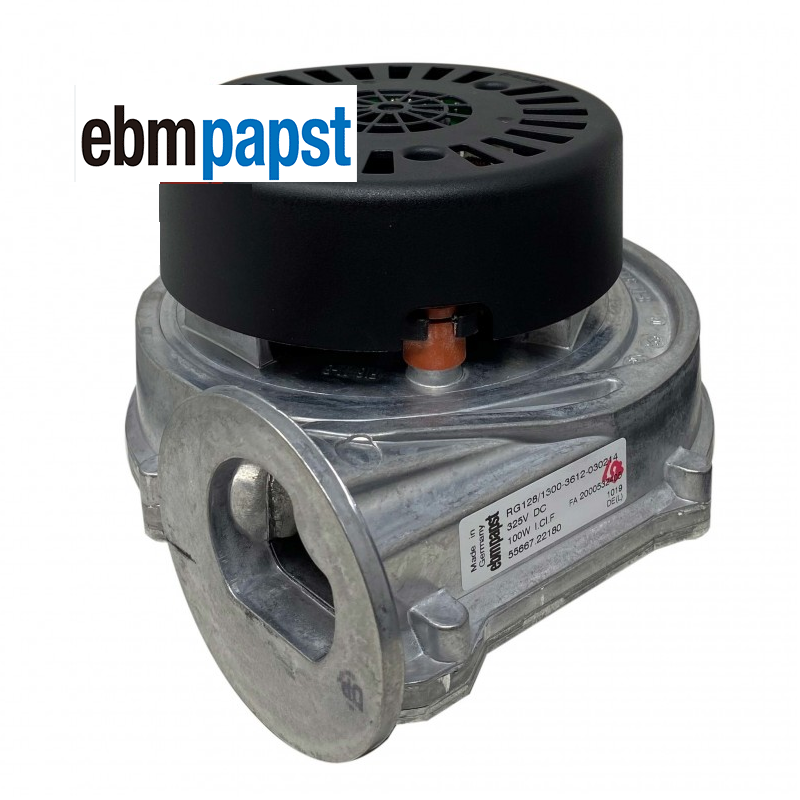 ventilatore grigio con testa nera