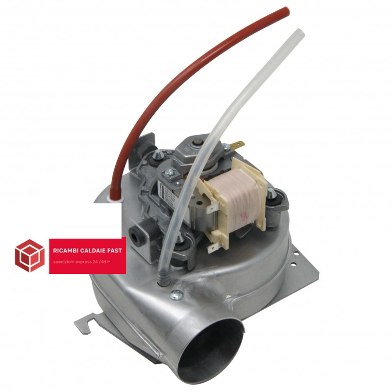Ventilatore fumi RL-G97-0042-A8 per Ferroli 39806885 con tubi venturi