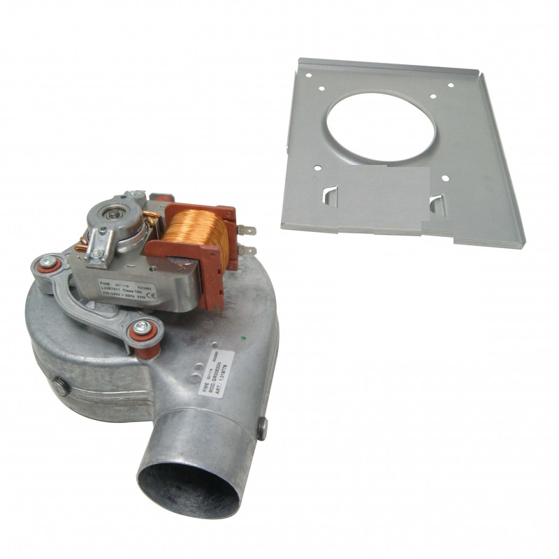 ventilatore grigio con staffa