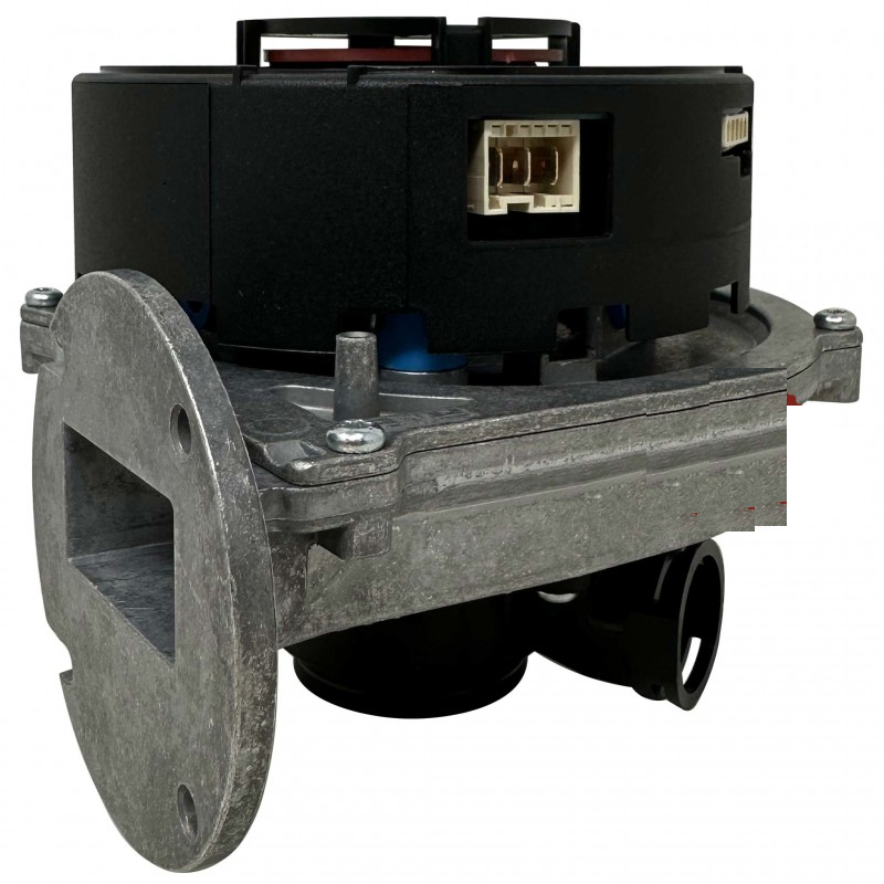 ventilatore fumi estrattore nero con attacco elettronico