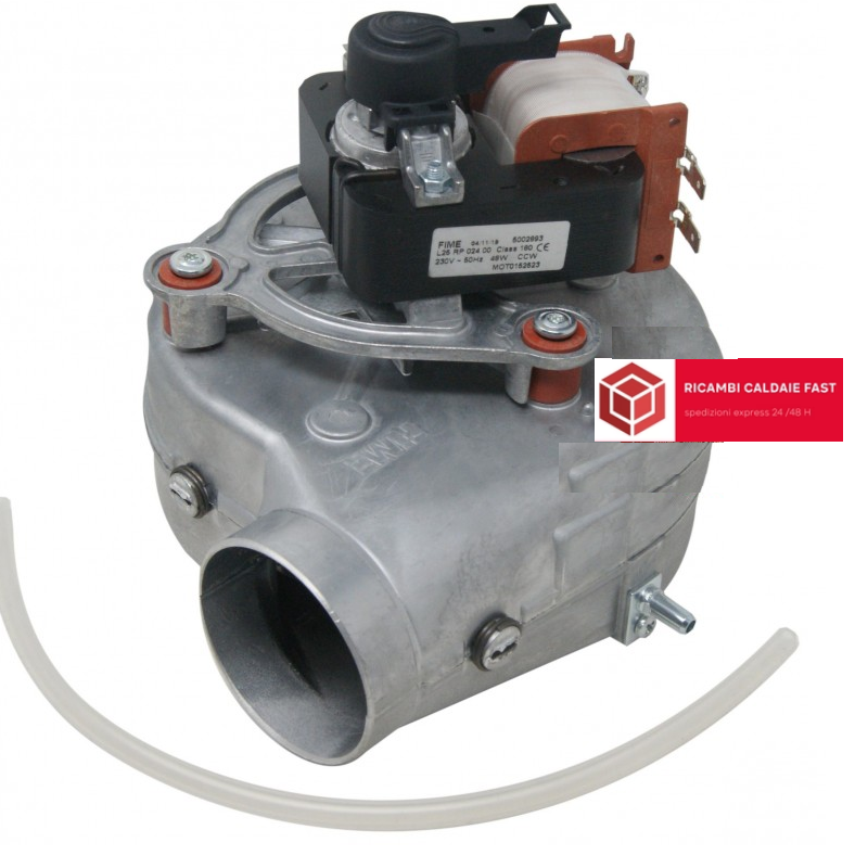 Ventilatore fumi Fime VGR0142075 per ferroli 3980L480 con tubo