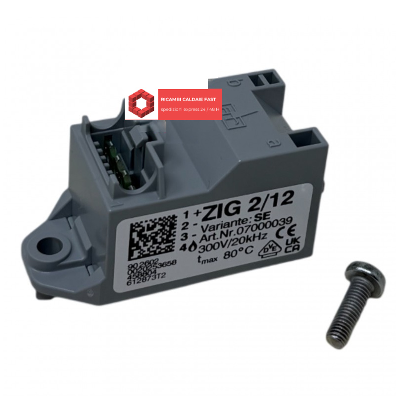 Accenditore caldaia Hermann Saunier Duval ZIG 2/12 07000039 300 V /20Khz , codice 0010036536