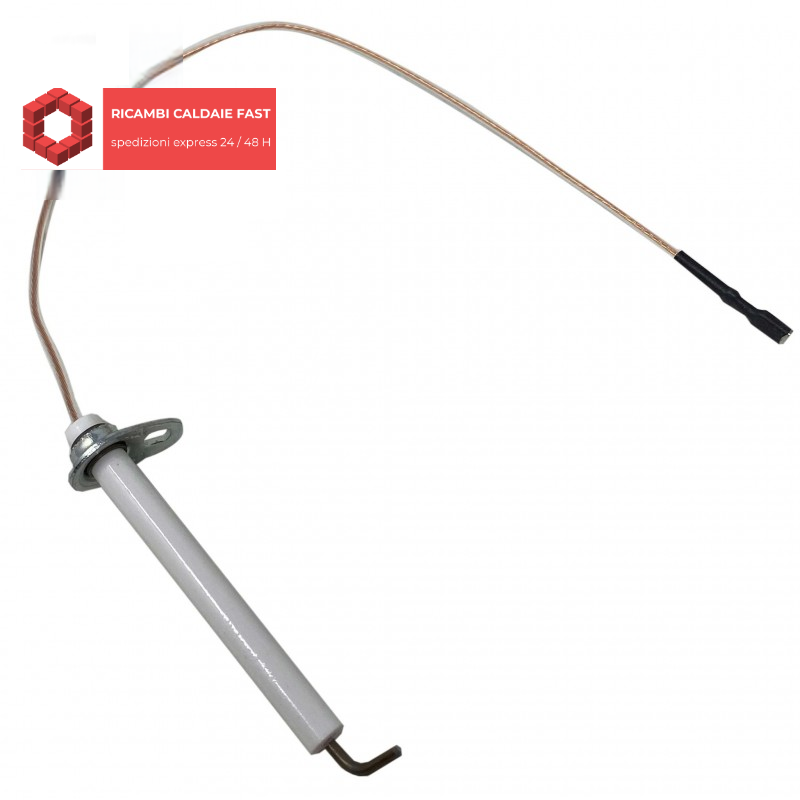 Elettrodo accensione sinistro caldaia Ecoflam 65100250