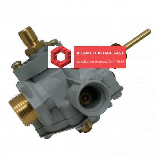 Valvola acqua grigia ed oro per scaldabagno Junkers