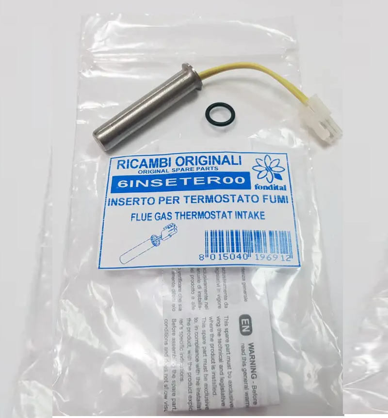 Kit Sonda Temperatura Ferroli 39810220 – Ricambio Originale Per Caldaia, Colore Grigio Metallico - Foto 3