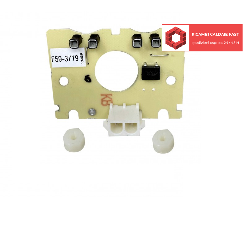 scheda avorio con codice stampato