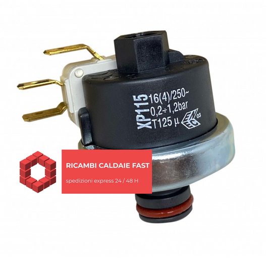 PRessostato acqua XP115 con voltaggio 250 V , 0,2  - 1,2 bar