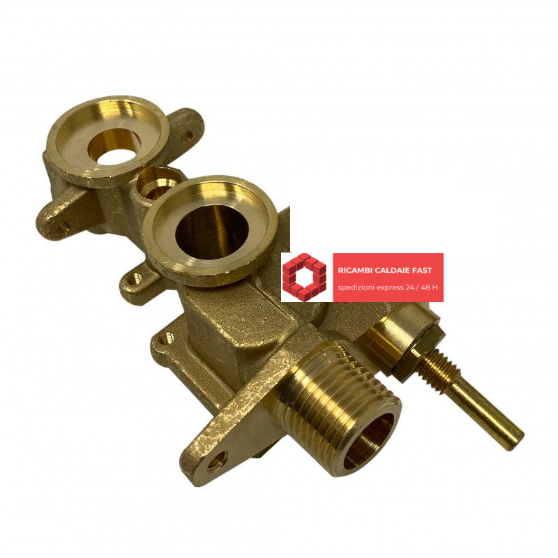 Raccordo sanitario con rubinetto carico per caldaia Ariston 65100756