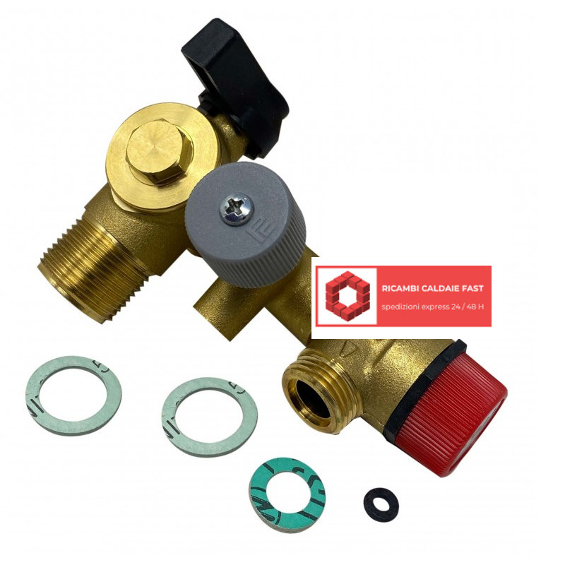 Rubinetto ritorno riscaldamento caldaia Chaffoteaux Aludra Delta, Calydra, Centora, Elexia, Nectra, Nectra Top