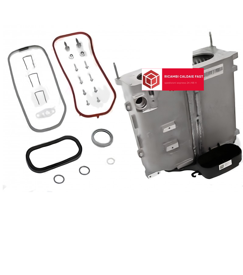 Scambiatore caldaia Saunier Duval per modelli Combitek Condensing, Micra 4 Condensing, Semiatek 4 Condensing, Thematek Condensing (cod. 0020195513)