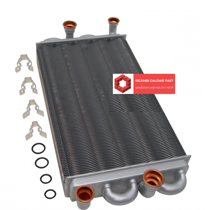 Scambiatore Joannes per caldaia Ciprea D 32 AS ,39842570 ex 37405890 , con Clips