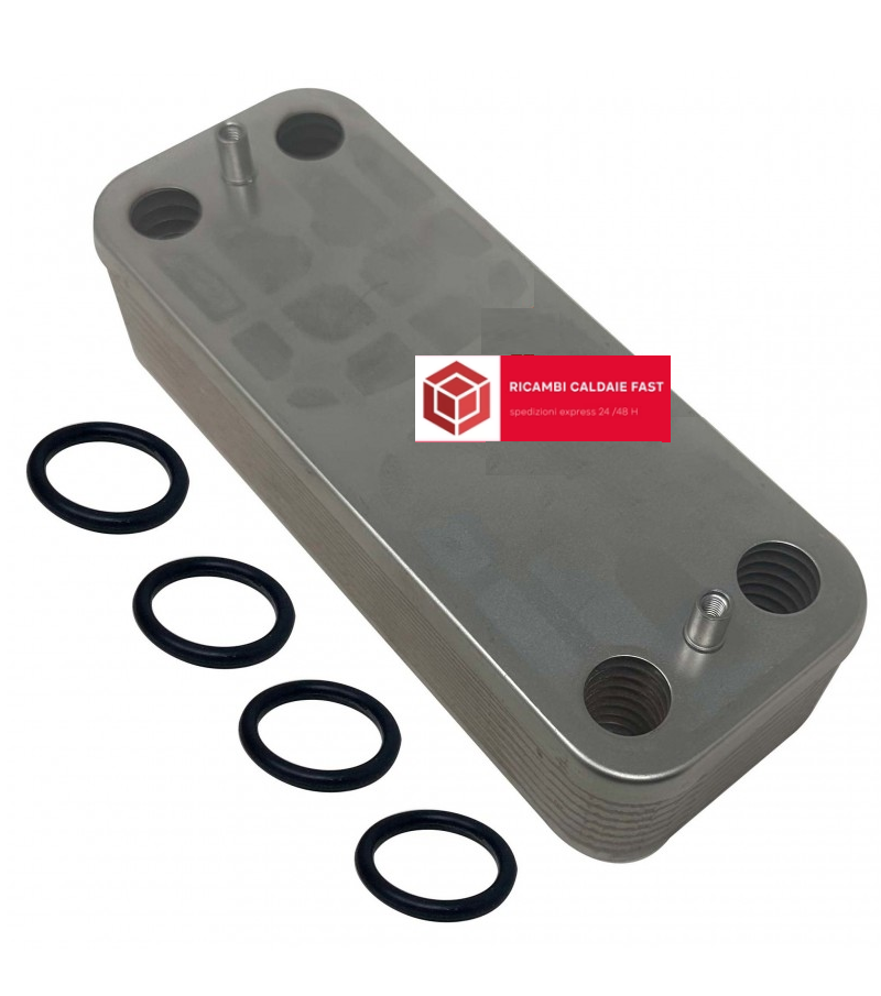 Scambiatore sanitario 16 piastre per caldaia Unical !Dea Cs, Alkon, Eco Wind, Kon 95263180