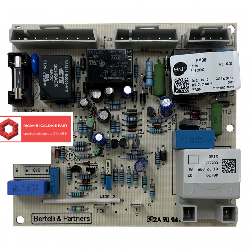 Scheda accensione FM38 caldaia Robur Caldaria Uno JSCD000