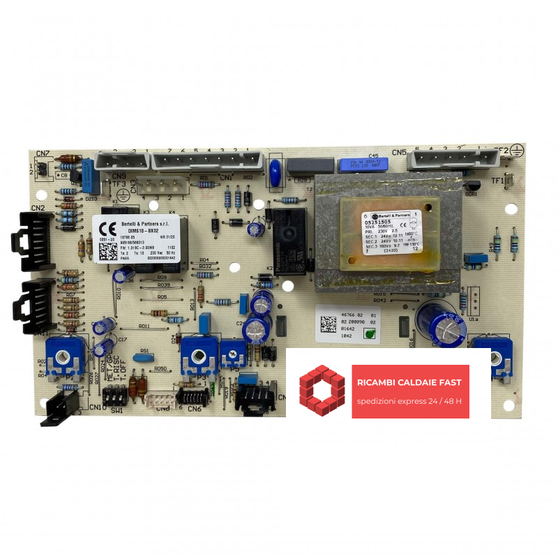 Scheda B&P DIMS18-BX02 con display caldaia Baxi JJJ005683130 Eco3 240 I, Eco3 240 FI